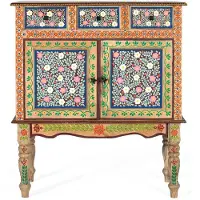 GINER Y COLOMER Zavik Kommode aus Mangoholz, 103 cm x 90 cm x 38 cm