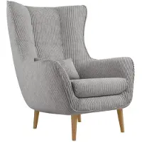 Mirjan 24 Polstersessel Estjano Cord, Ohrensessel, Relaxsessel, Stilvoll Wohnzimmer Sessel (Farbe: Poso 110)