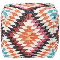 Homescapes KELIM-POUF Manila mit Ethno-Muster, 43/43/43 cm