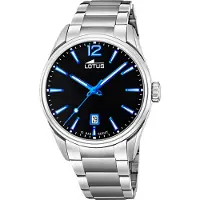 Lotus Armbanduhr Date Minimalist Black - Blue