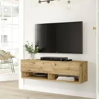 Dmora TV-Möbel Ananke 100x31,6x29,1h cm Braun, 5 Regale