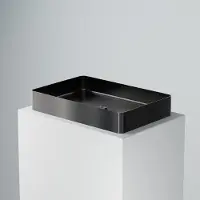 Steinberg Serie 442 Aufsatzwaschtisch, eckig, Edelstahl, ohne Hahnloch, ohne Überlauf, 600x400x100mm, 4427110GM