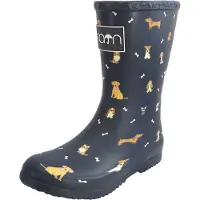 Rajn Dogs Kinder Gummistiefel mit Hundemotiv Dunkelblau (Navy), UZS515-NAVY