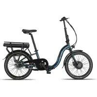 Altec Elektro-Faltrad Compact Vouwfiets 20 Zoll 39 cm Unisex 7G Hydraulisch Scheibenbremse Petrolblau