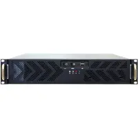 Chieftec UNC-210T-B, Rack, Server, Schwarz, ATX, micro ATX, SECC, 2U