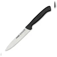 Pirge Ecco Gemüsemesser Spitze Klinge 12 cm Schwarz - Obstmesser Edelstahl Schälmesser - Scharfe Klein Küchenmesser