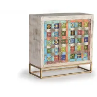 GINER Y COLOMER Tangier Sideboard aus Mangoholz, 90 cm x 90 cm x 40 cm