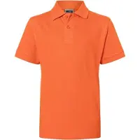 James & nicholson Hochwertiges Polohemd mit Armbündchen dark-orange, Gr. XS