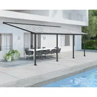 Canopia Aluminium Terrassenüberdachung Olympia Anthrazit 295x739x305 cm