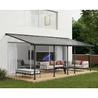 Canopia Aluminium Terrassenüberdachung Feria Anthrazit 295x730x305 cm