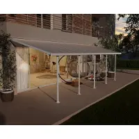 Canopia By Palram Aluminium Terrassenüberdachung Feria Weiß 295x851x305 cm