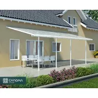 Palram - Canopia Aluminium Terrassenüberdachung Feria Weiß 295x730x305 cm