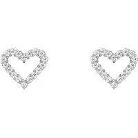 Daniel Wellington - Glittering steel earrings Heart with cubic zirconia Mirelle DW00401610