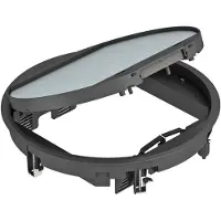 OBO 7405466 Geräteeinsatz für Universalmontage Ø324x68 Polyamid graphitschwarz RAL 9011 GESR9-2U12T 9011