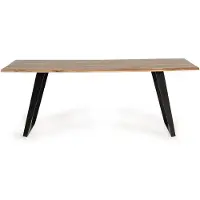 GINER Y COLOMER Milos Esstisch aus Akazienholz, 77 cm x 205 cm x 100 cm