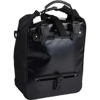 Dunlop Fahrradtasche für Gepäckträger, wetterfeste Radtasche & Schultertasche, verstellbares Haken-Klicksystem, Rückwand verstärkt, schwarz