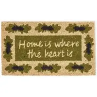 Homescapes FUSSMATTE Home is where the heart is, Kokosfaser 40/70 cm