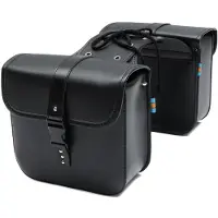 StarTech.com Motorradtaschen - Satteltaschen hinten - Kunstleder - Seitentaschen für Stauraum - Werkzeugtasche - Universelle Passform