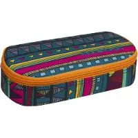 CoolPack CP CAMPUS Federmäppchen, 1 Fach, Mäppchen Etui MEXICAN TRIP A217, mexikanisches Poncho-Muster, Schulmäppchen für Schule und Studium
