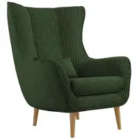 Mirjan 24 Polstersessel Estjano Cord, Ohrensessel, Relaxsessel, Stilvoll Wohnzimmer Sessel (Farbe: Poso 14)