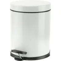 Cosy & Trendy Treteimer - weis - Edelstahl - 5 l - 24 cm