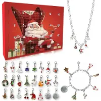 Sonstiges Adventskalender 2024 für Mädchen Teenager Armband Halskette Weihnachtsschmuck