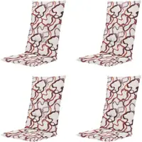 Madison – Hochlehner-Sitzkissen Blaze – Mehrfarbig – 123 x 50 x 5 cm – 4er-Set