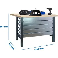 Simonwork (bancos De Trabajo) Bt6 5box Werkbank 865x1200x750 Mm