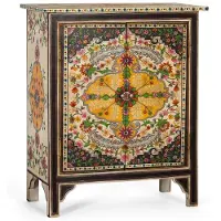 GINER Y COLOMER Beistelltisch aus Hemlock-Mangoholz, 77 cm x 65 cm x 33 cm