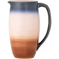 Bloomingville Tatum Krug, orange/blau, Höhe 25 cm, Keramik - , Tatum, Orange, für Wohnzimmer, Keramik
