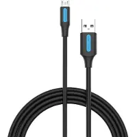 Vention COLBC, 0,25 m, USB A, Micro-USB B, USB 2.0, 0,48 Gbit/s, Schwarz
