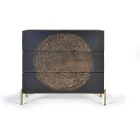 GINER Y COLOMER París Kommode aus Mangoholz, 90 cm x 95 cm x 40 cm