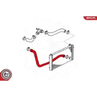 ESEN SKV Kühlerschlauch Wasserschlauch für VW Caddy II Kastenwagen (9K9A) 24SKV317