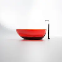 Steinberg Serie 489 Badewanne, freistehend, aus Polyresin, 1680x850x550mm, 489801034