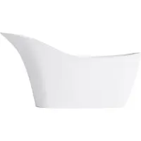 Steinberg Serie 490 Badewanne, freistehend, oval, 1690x750mm, SOLIDSurface, Mattweiß, 4908600W
