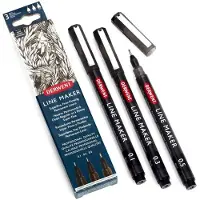 Derwent Line Maker Sort 3 stk.