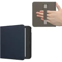 Kwmobile Klapphülle kompatibel mit Kobo Kobo Libra Colour / Tolino Vision Color Hülle - Schutzhülle für den eReader aus Kunstleder mit Handschlaufe in