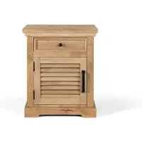 GINER Y COLOMER Nachttisch „Venecia“ aus Mangoholz, 65 cm x 55 cm x 40 cm