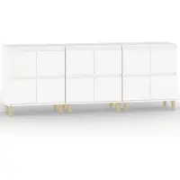 Helloshop26 - Buffet Sideboard Kommode Kleiderschrank Aufbewahrungsmöbel Organizer für Küche Wohnzimmer Lounge 3-teilig 60 x 35 x 02_0036992