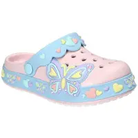 American Club NH184, Kinder EVA Pantoletten leichte Badeschuhe bequem, Pink 32