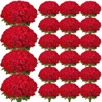StarTech.com Rote Kunstrosen 500 Stück - Künstliche Rosenblüten - Falsche Rosen für Dekoration - Hochwertige Kunstblumen