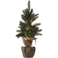 Emos LED Weihnachtsbaum, 52 cm, 3x AA, Innen, warmweiss, Timer, DCTW01