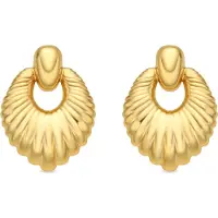 Luxenter Ohrringe mit 18 Karat Gelbgold-Finish – Rajba