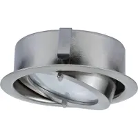 Paulmann Möbel Einbauleuchten Set Dress 5x20W 105VA G4 70mm aussen 60mm Ausschnitt Eisen gebürstet/Alu