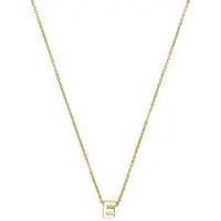 Luxenter Halskette mit 18-karätigem Gelbgold-Finish – Alphabet