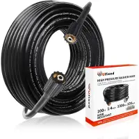Sonstiges Ufixed Flexibler Hochdruckreinigerschlauch 30 Meter 1/4 Zoll 3300 PSI, Knickresistenter Hochdruckreinigerschlauch mit M22 14mm Messinganschluss, Ersatzschlauch für Hochdruckreiniger, Autowaschschlauch