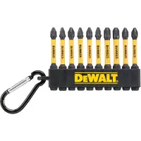 DeWalt Flextorq Bit-Set 10-Tlg. Ph/Pz 57 mm Schlüsselanhänger