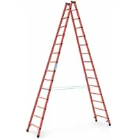 Zarges Vollkunststoff-Sprossen-Stehleiter EFA B 2x14 Sprossen