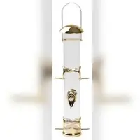Chefgastro Vogelfutterständer Strend Pro hängend HxB 44x7cm 430ml, Vogelfutterhaus, Vogelfutterstelle, Vogelfuttersäule