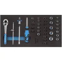 Gedore 1500 CT1-20 Steckschlüssel-Sortiment 1/4" in Check-Tool-Modul, 2308967
